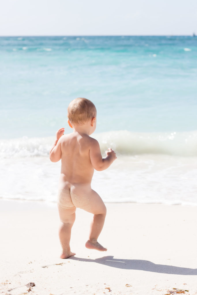 2 month old sales at the beach